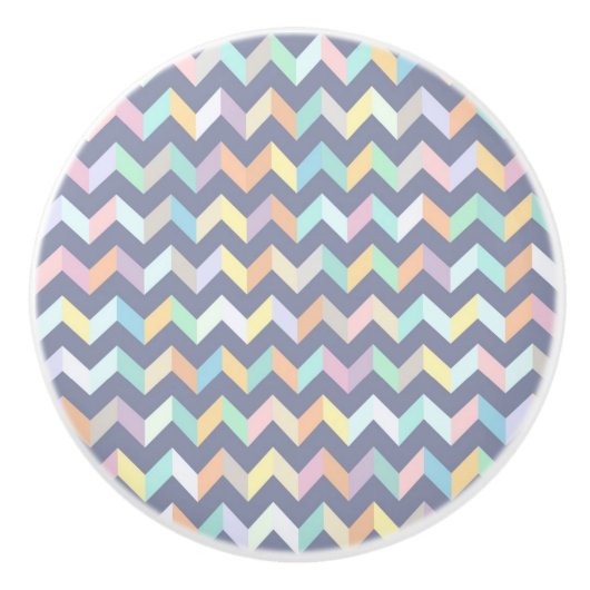 Geometrisches Muster Keramikknauf (Vorderseite)