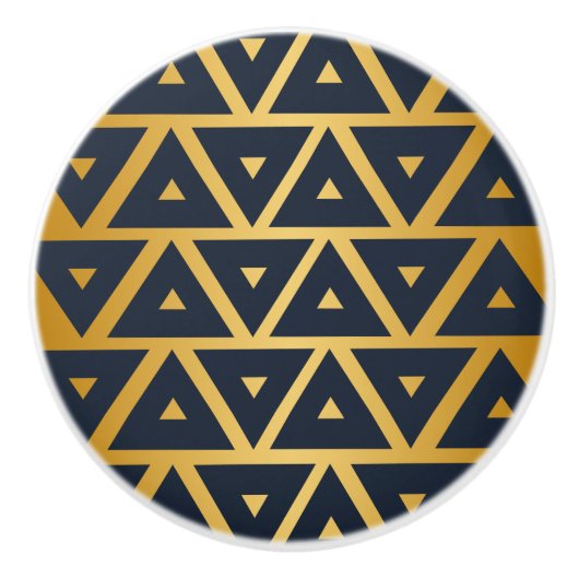 Geometrisches Muster Keramikknauf (Vorderseite)