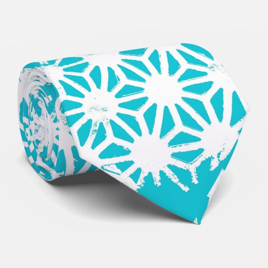 geometrisches Muster Krawatte (Gerollt)