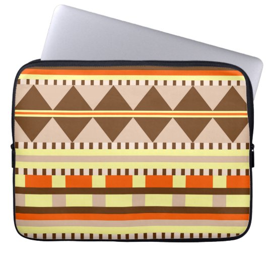 Geometrisches Muster Laptopschutzhülle (Vorderseite)