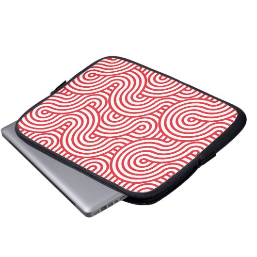 Geometrisches Muster Laptopschutzhülle (Vorne Knopf)
