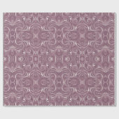 Geometrisches Muster | Lavendel-Swirbel Geschenkpapier (Flach)