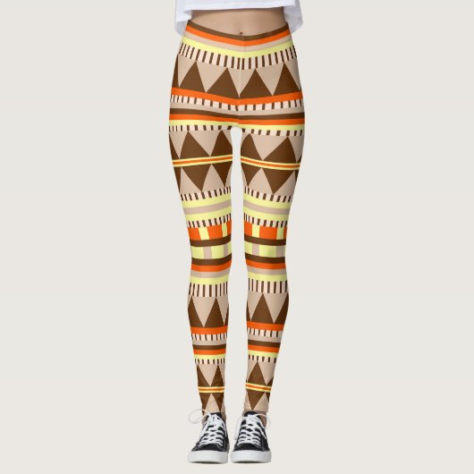 Geometrisches Muster Leggings (Vorderseite)