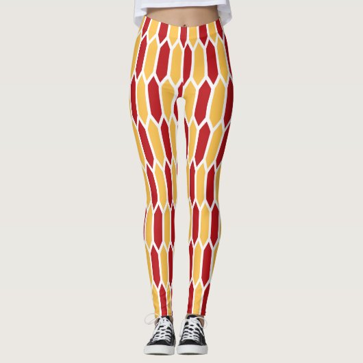 Geometrisches Muster Leggings (Vorderseite)