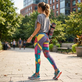 Geometrisches Muster Leggings