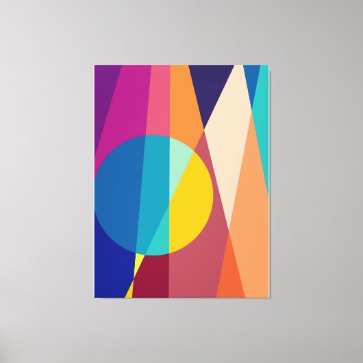 Geometrisches Muster Leinwanddruck (Vorderseite)