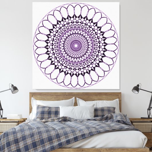 Geometrisches Muster Leinwanddruck (Insitu (Schlafzimmer))