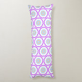 Geometrisches Muster leuchtend farbig Seitenschläferkissen (Rückseite (Vertikal))