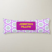 Geometrisches Muster leuchtend farbig Seitenschläferkissen (Vorderseite)