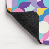 Geometrisches Muster lila und rosa Mousepad (Ecke)