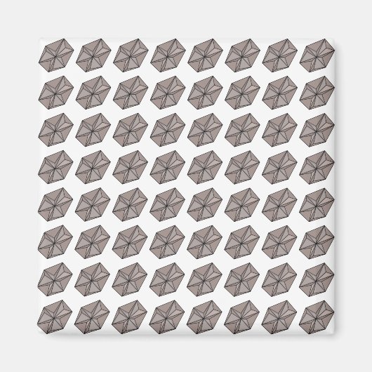 Geometrisches Muster Magnet (Vorne)