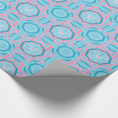 Geometrisches Muster marokkanisches Glossy Wrappin Geschenkpapier (Ecke)
