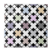 Geometrisches Muster, mehrfarbig Fliese (Vorderseite)