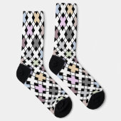 Geometrisches Muster, mehrfarbig Socken (Rechts)
