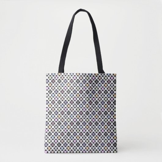 Geometrisches Muster, mehrfarbig Tasche (Vorderseite)
