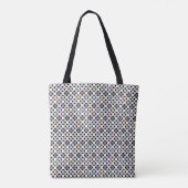Geometrisches Muster, mehrfarbig Tasche (Rückseite)