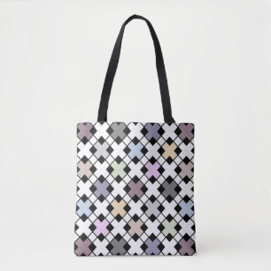 Geometrisches Muster, mehrfarbig Tasche
