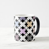 Geometrisches Muster, mehrfarbig Verwandlungstasse (VorderseiteRechts)