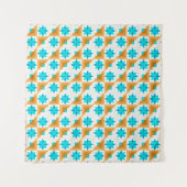 Geometrisches Muster, mehrfarbiges Patchwork Wandteppich (Vorderseite (Horizontal))