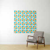 Geometrisches Muster, mehrfarbiges Patchwork Wandteppich (Beispiel)