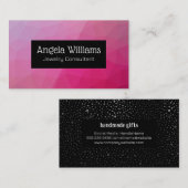 Geometrisches Muster | Metallschimmer Visitenkarte (Vorne/Hinten)