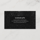 Geometrisches Muster | Metallschimmer Visitenkarte (Rückseite)