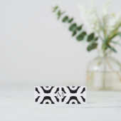 Geometrisches Muster Mini Visitenkarte (Stehend Vorderseite)