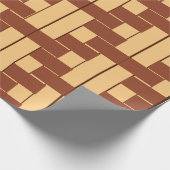 Geometrisches Muster mit abwechselnd braun Geschenkpapier (Ecke)
