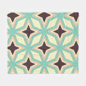 Geometrisches Muster mit abwechselnd dunkler Stern Fleecedecke (Vorderseite (Horizontal))
