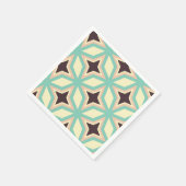 Geometrisches Muster mit abwechselnd dunkler Stern Serviette (Ecke)