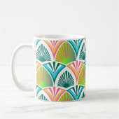 Geometrisches Muster mit Blätter und Blume der Han Kaffeetasse (Links)