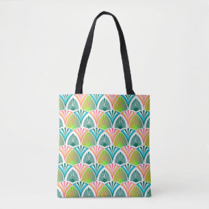 Geometrisches Muster mit Blätter und Blume der Han Tasche