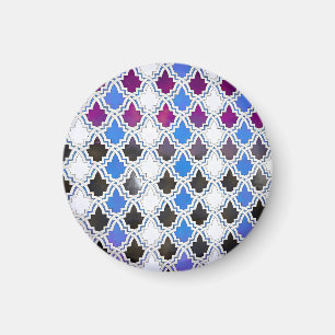 Geometrisches Muster mit Bögen Magnet