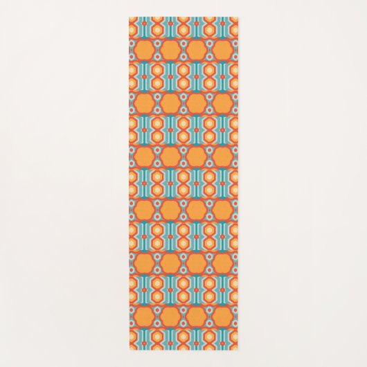 Geometrisches Muster mit dynamischem Colo Yogamatte (Vorderseite)