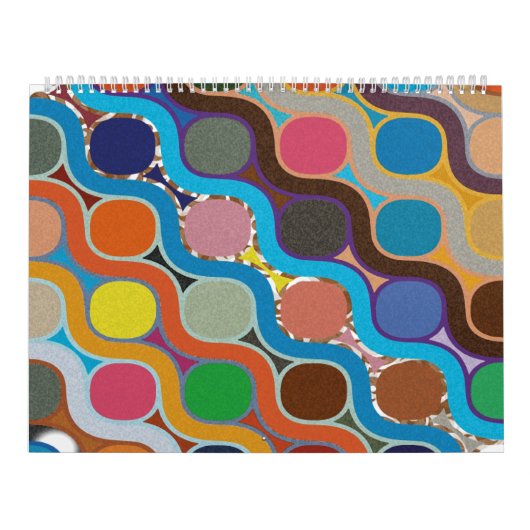 Geometrisches Muster mit einzigartig angelegten Fa Kalender (Titelbild)