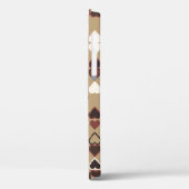 Geometrisches Muster mit farbigen Elementen, abstr Case-Mate iPhone Hülle (Rückseite / Links)