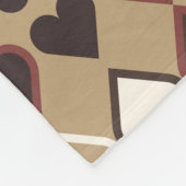 Geometrisches Muster mit farbigen Elementen, abstr Fleecedecke (Ecke)