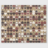 Geometrisches Muster mit farbigen Elementen, abstr Geschenkpapier (Flach)