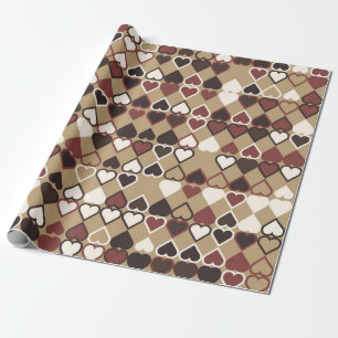 Geometrisches Muster mit farbigen Elementen, abstr Geschenkpapier