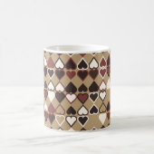 Geometrisches Muster mit farbigen Elementen, abstr Kaffeetasse (Mittel)