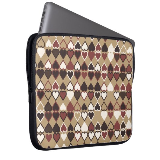 Geometrisches Muster mit farbigen Elementen, abstr Laptopschutzhülle (Vorne Rechts)