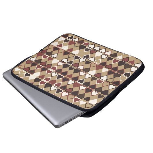 Geometrisches Muster mit farbigen Elementen, abstr Laptopschutzhülle (Vorne Knopf)