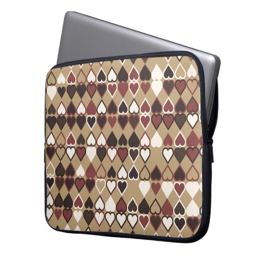 Geometrisches Muster mit farbigen Elementen, abstr Laptopschutzhülle (Vorderseite Links)