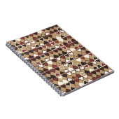 Geometrisches Muster mit farbigen Elementen, abstr Notizblock (Rechte Seite)