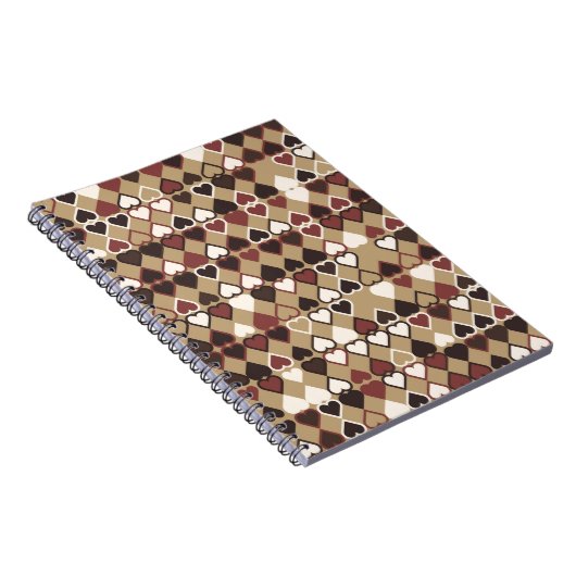 Geometrisches Muster mit farbigen Elementen, abstr Notizblock (Rechte Seite)