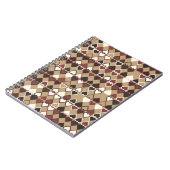 Geometrisches Muster mit farbigen Elementen, abstr Notizblock (Linke Seite)