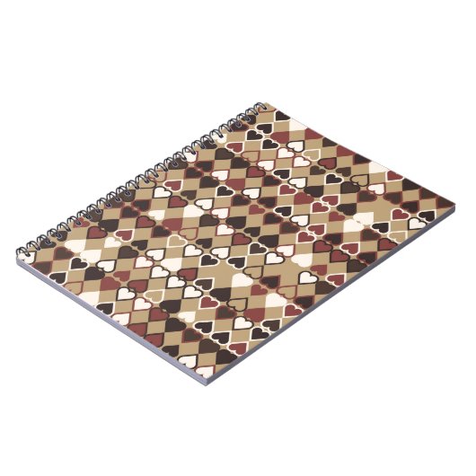 Geometrisches Muster mit farbigen Elementen, abstr Notizblock (Linke Seite)