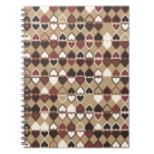 Geometrisches Muster mit farbigen Elementen, abstr Notizblock (Vorderseite)