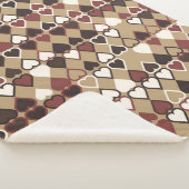 Geometrisches Muster mit farbigen Elementen, abstr Sherpadecke (3/4)