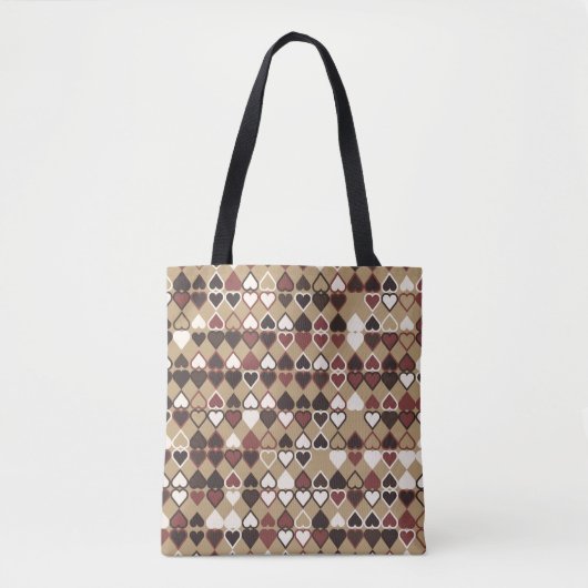 Geometrisches Muster mit farbigen Elementen, abstr Tasche (Vorderseite)